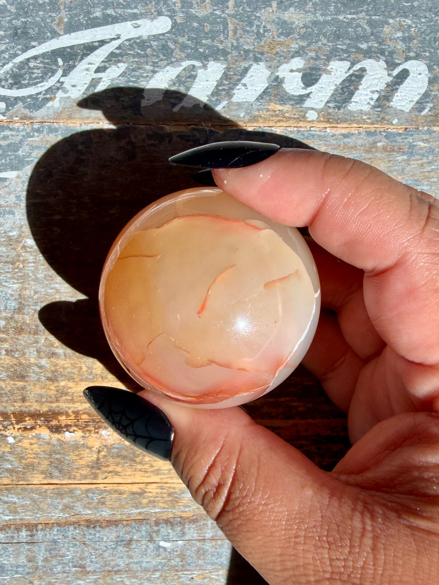 Gorgeous Druzy Carnelian Sphere | Opt 74