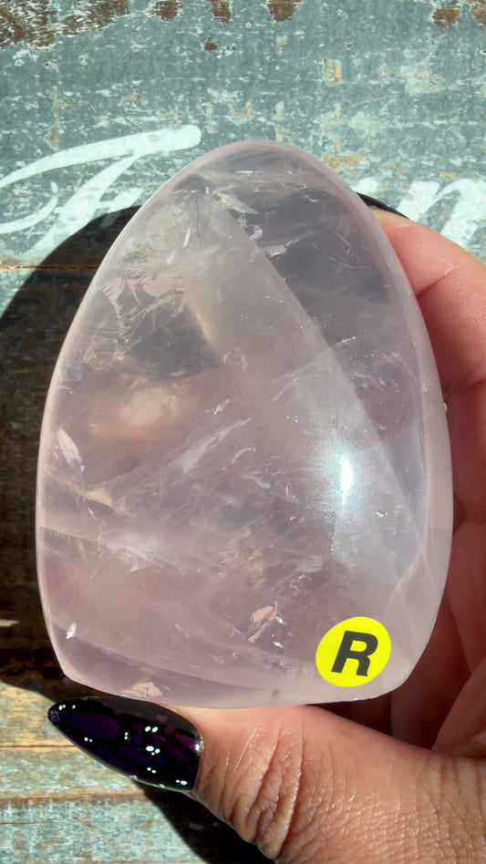 Gorgeous Jelly Rose Quartz Freeform | Opt R (wobbly, Putty Included)