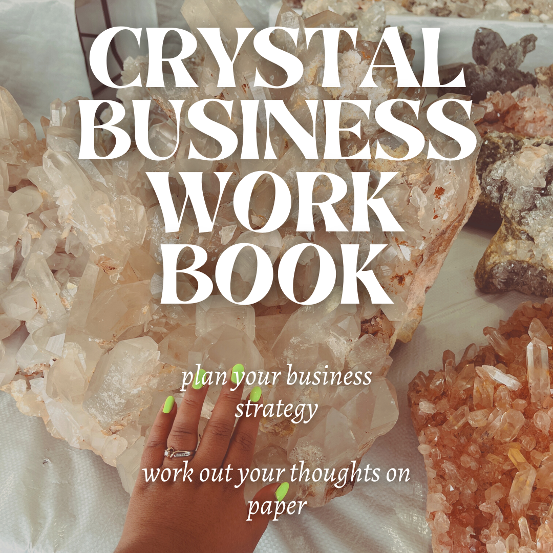 CRYSTAL + Spiritual BUSINESS  Plan & Work Book | Digital Download