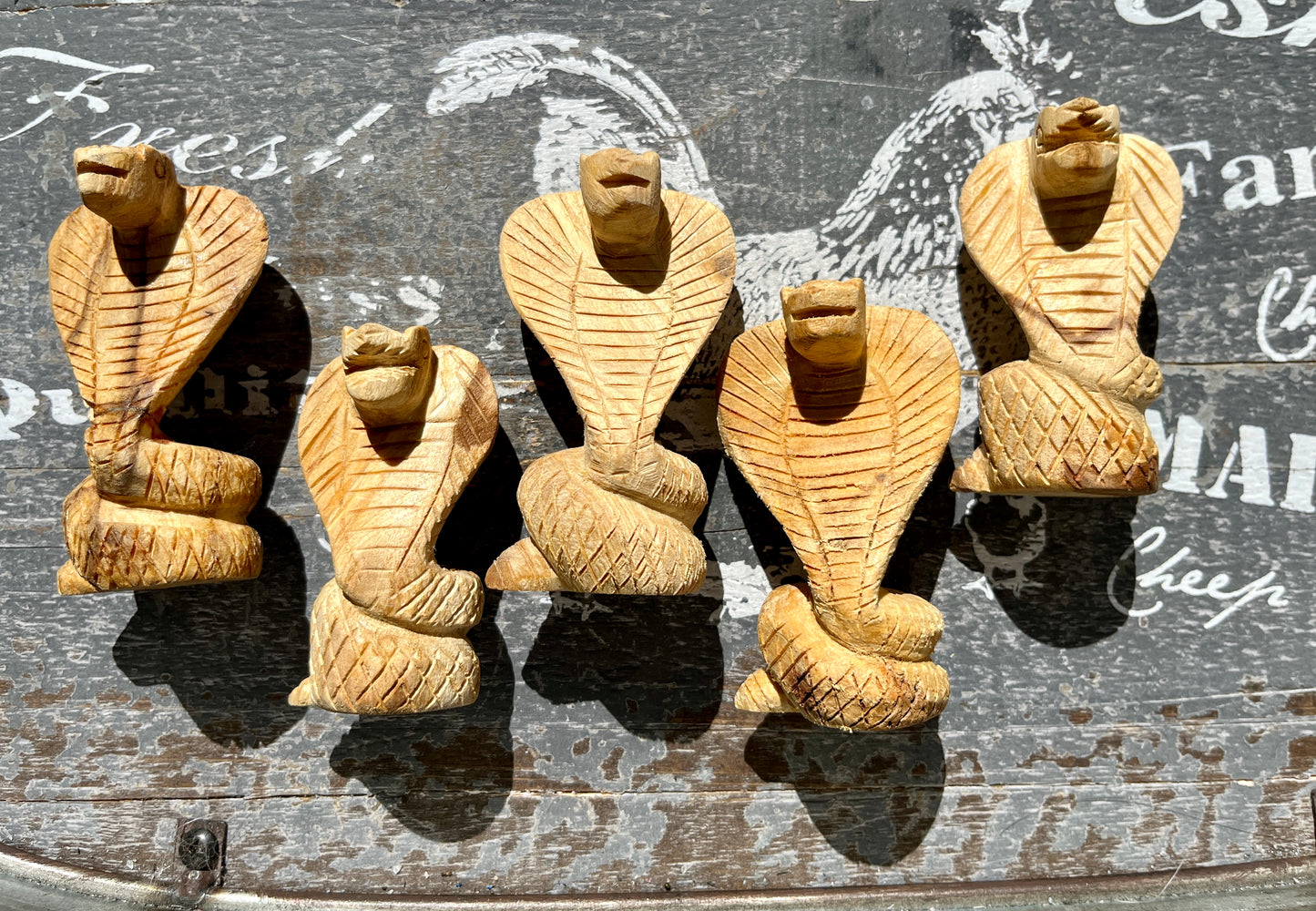 Unique Hand Carved Palo Santo Cobra from Peru (1 per order)! Denver Exclusive!