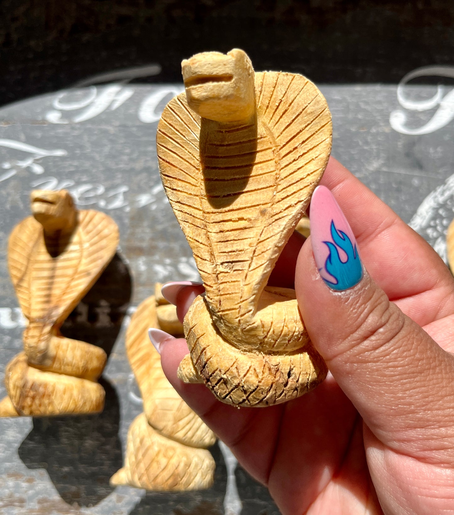 Unique Hand Carved Palo Santo Cobra from Peru (1 per order)! Denver Exclusive!