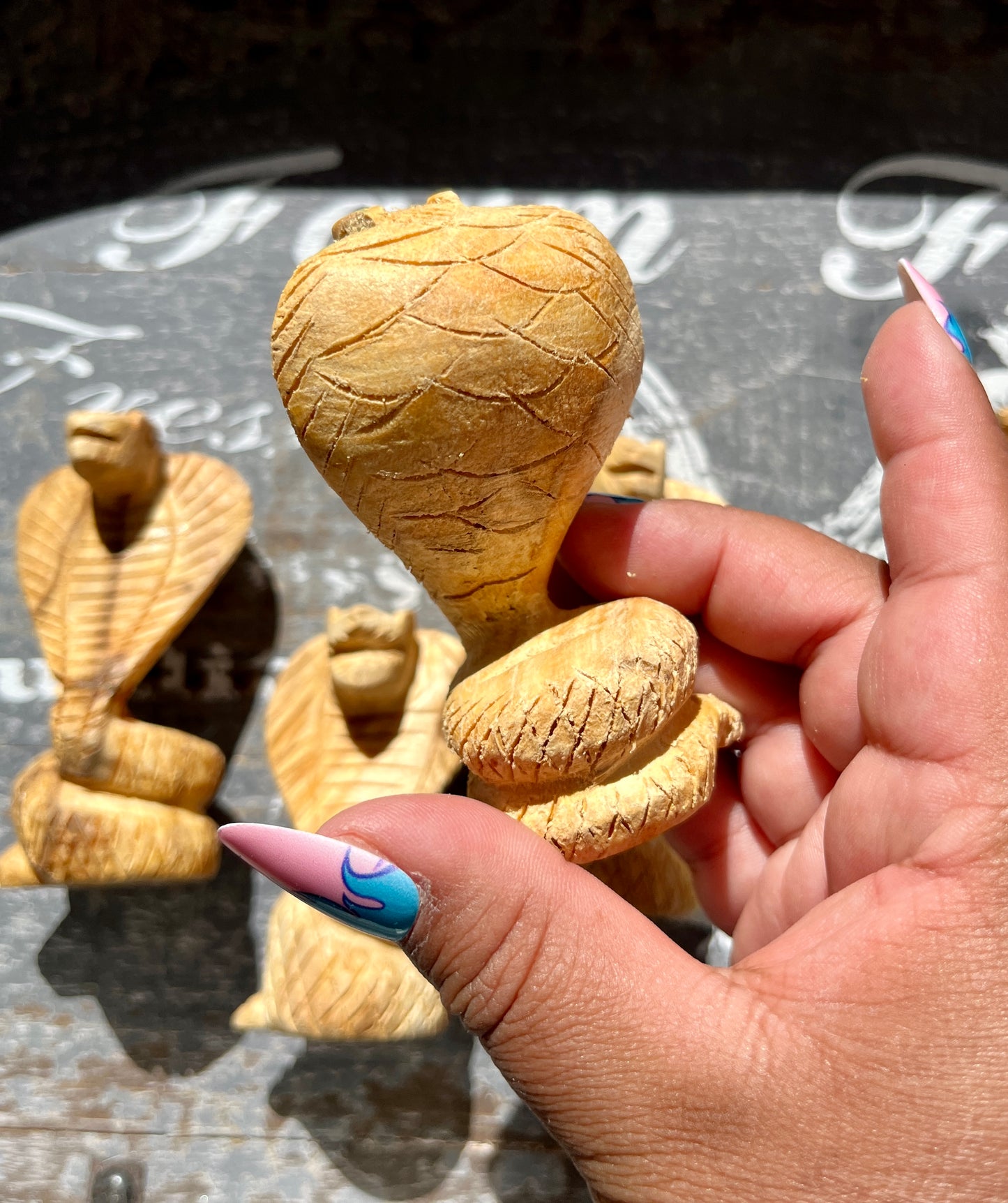 Unique Hand Carved Palo Santo Cobra from Peru (1 per order)! Denver Exclusive!