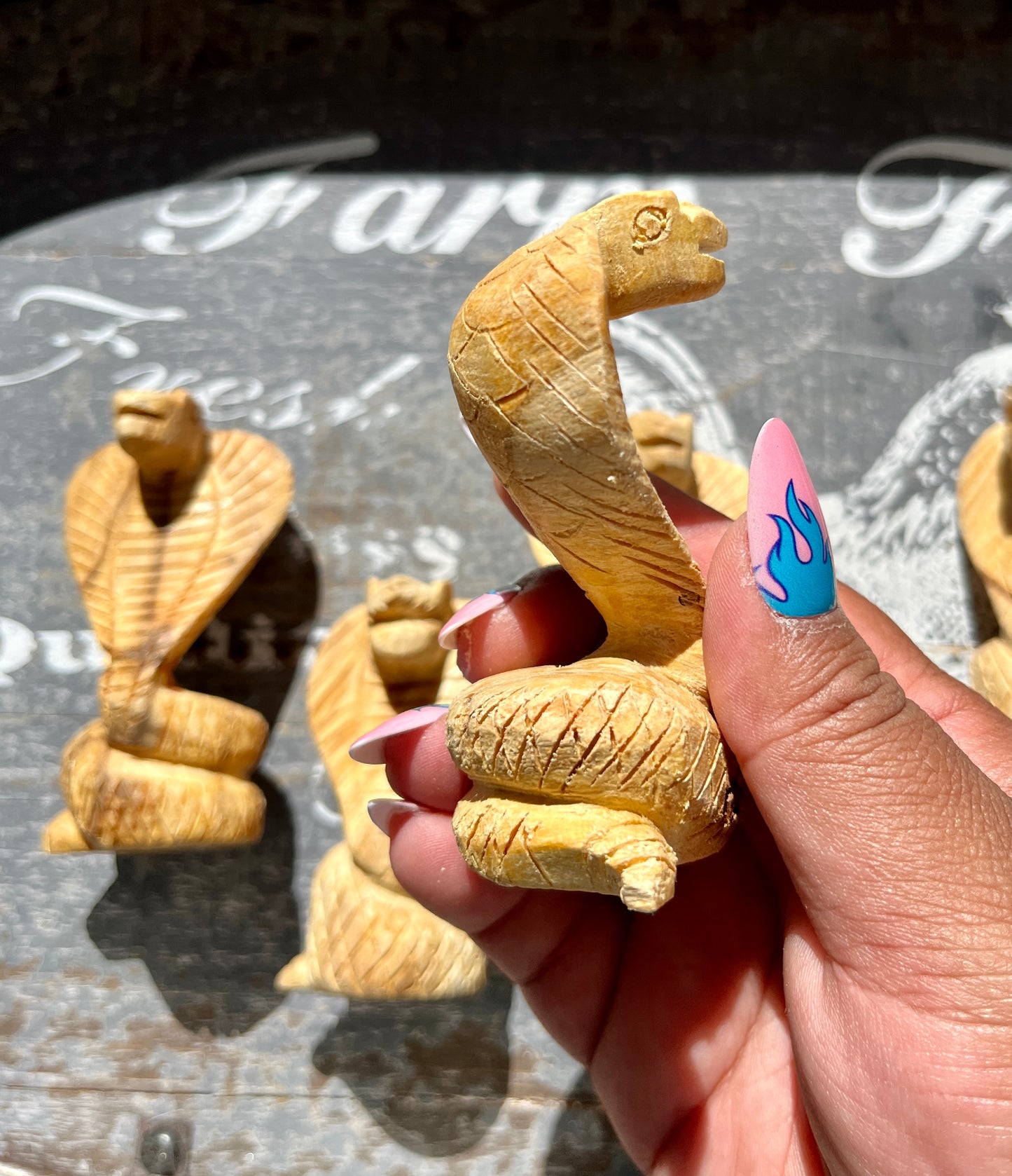 Unique Hand Carved Palo Santo Cobra from Peru (1 per order)! Denver Exclusive!