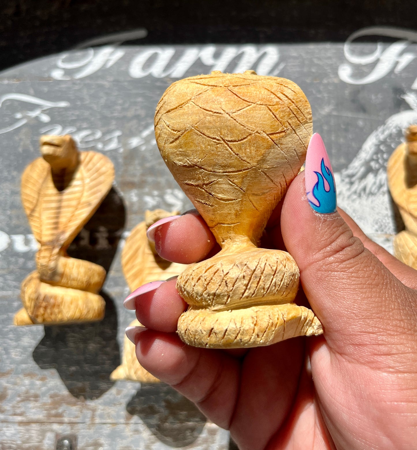 Unique Hand Carved Palo Santo Cobra from Peru (1 per order)! Denver Exclusive!