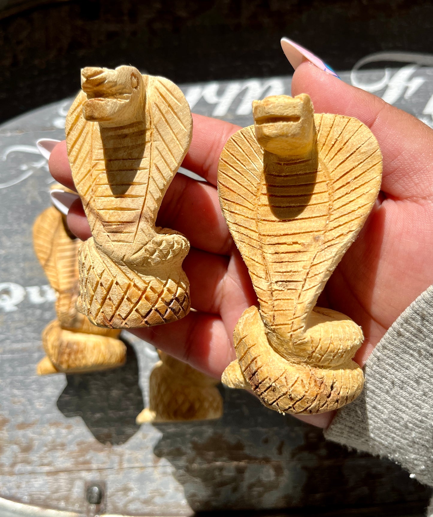 Unique Hand Carved Palo Santo Cobra from Peru (1 per order)! Denver Exclusive!