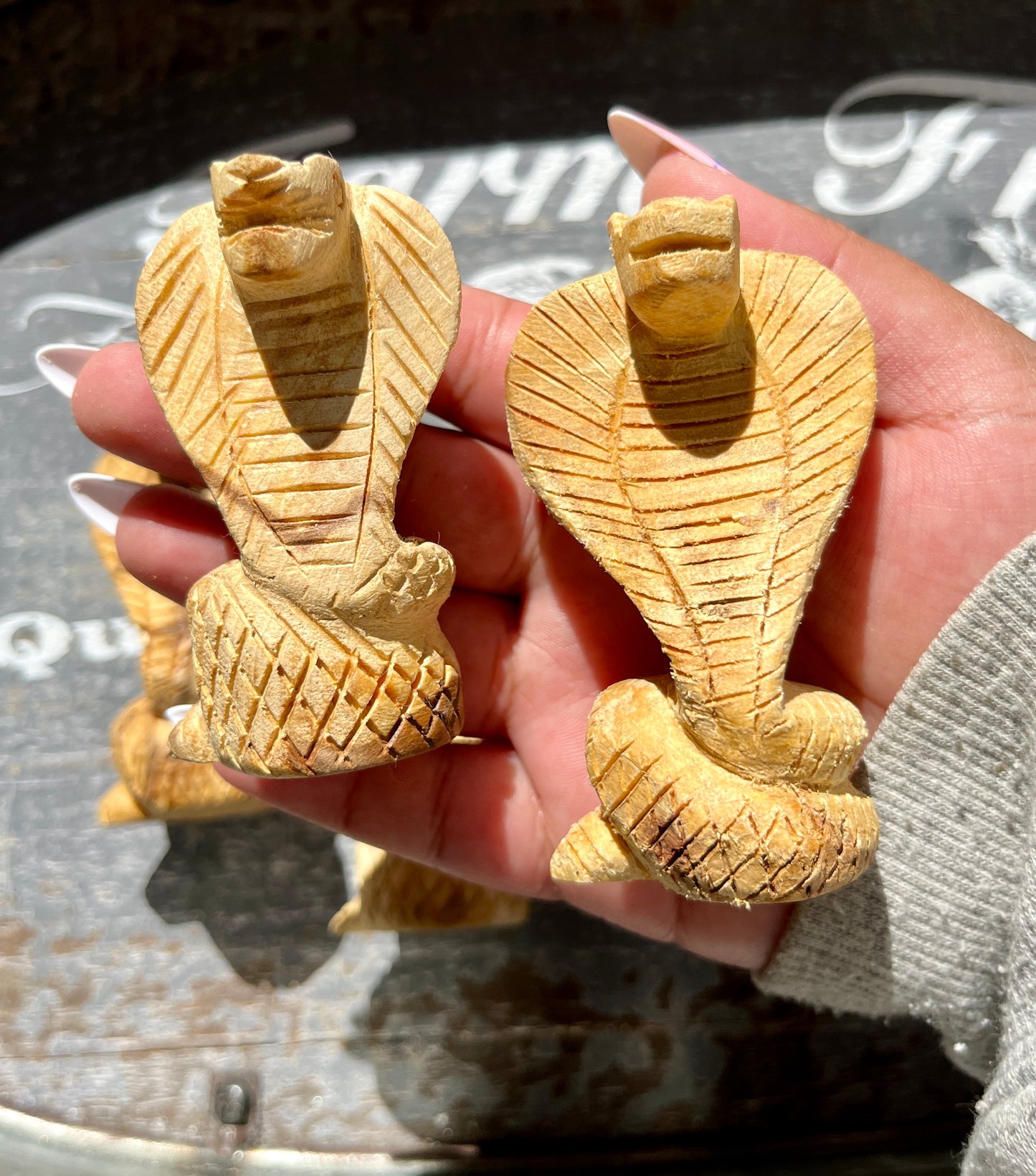 Unique Hand Carved Palo Santo Cobra from Peru (1 per order)! Denver Exclusive!