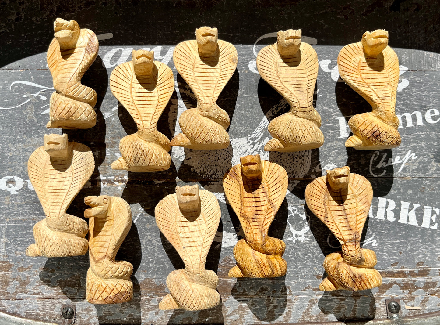 Unique Hand Carved Palo Santo Cobra from Peru (1 per order)! Denver Exclusive!