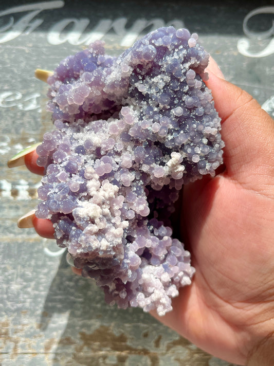 Gorgeous Super Sparkly Grape Agate From Indonesia