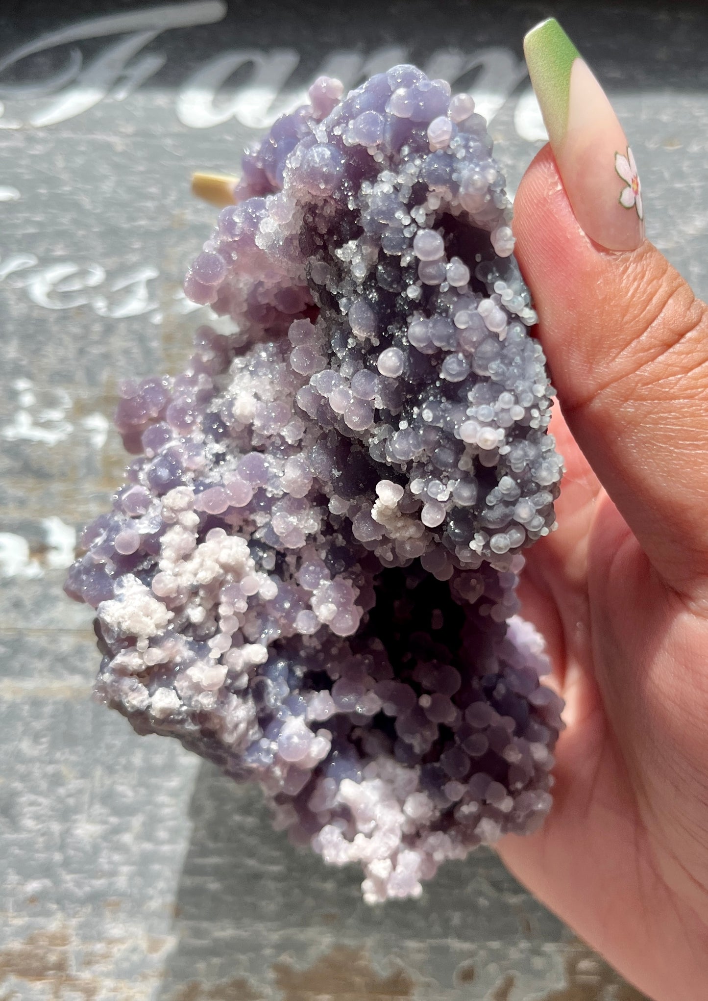 Gorgeous Super Sparkly Grape Agate From Indonesia