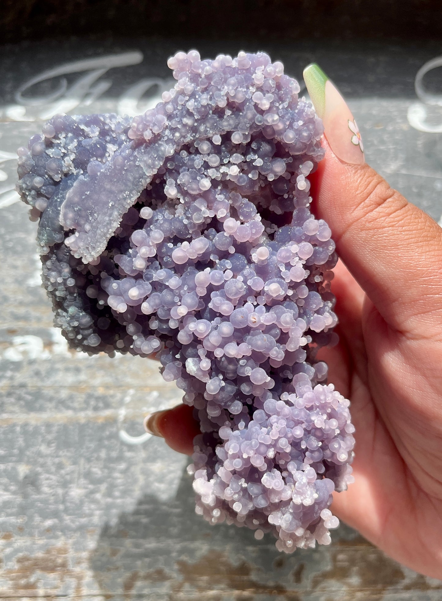 Gorgeous Super Sparkly Grape Agate From Indonesia