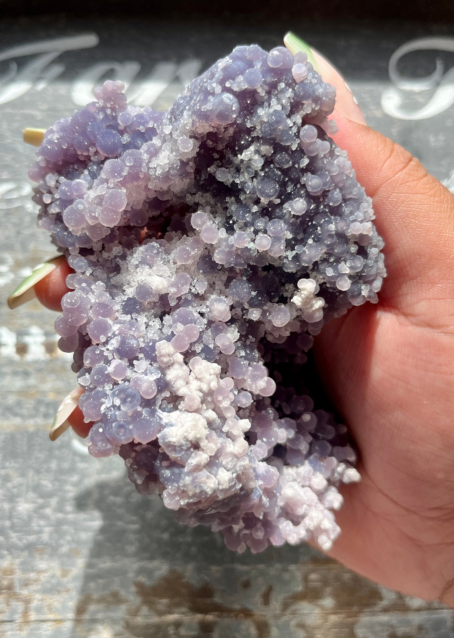 Gorgeous Super Sparkly Grape Agate From Indonesia