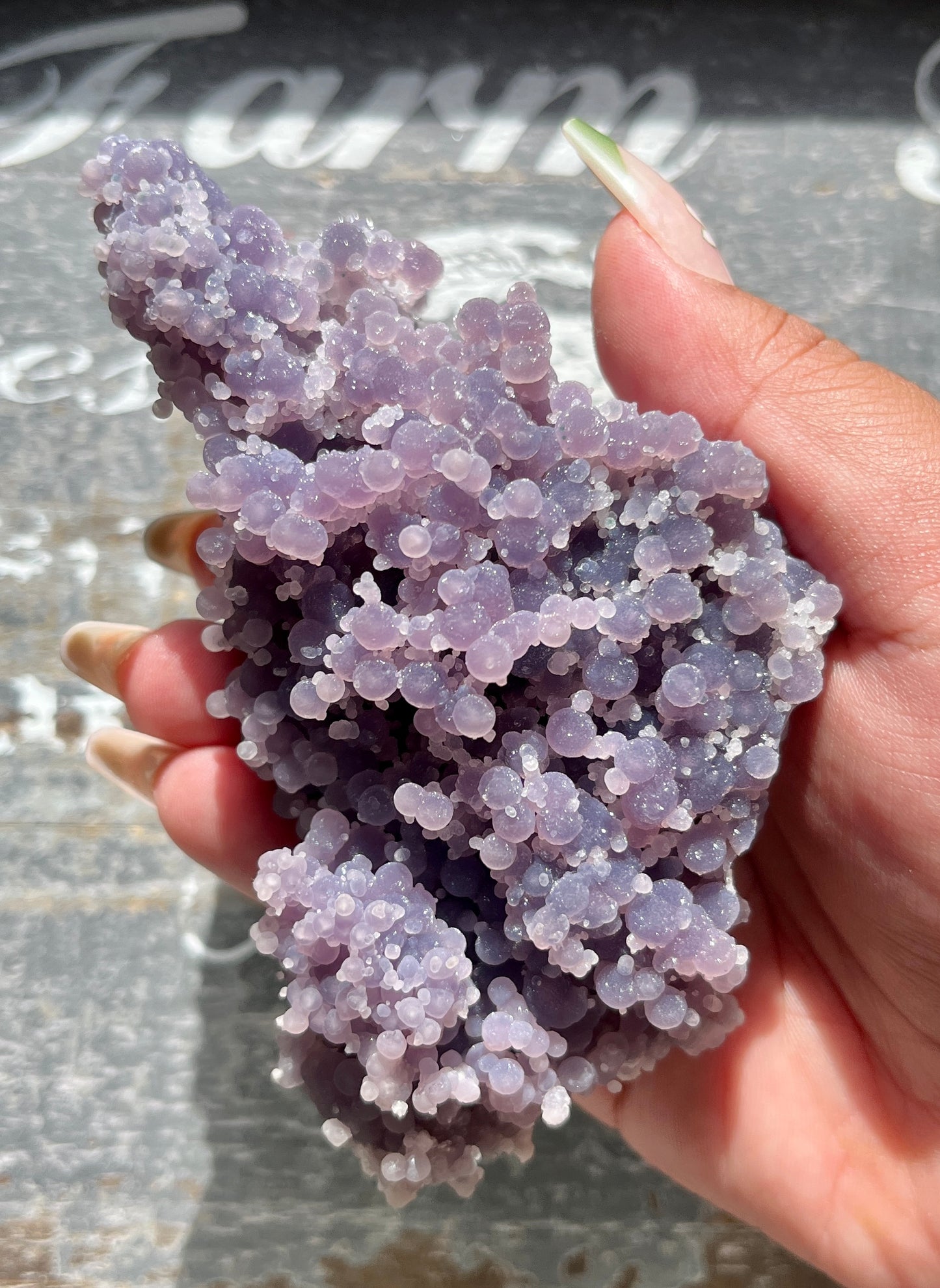 Gorgeous Super Sparkly Grape Agate From Indonesia