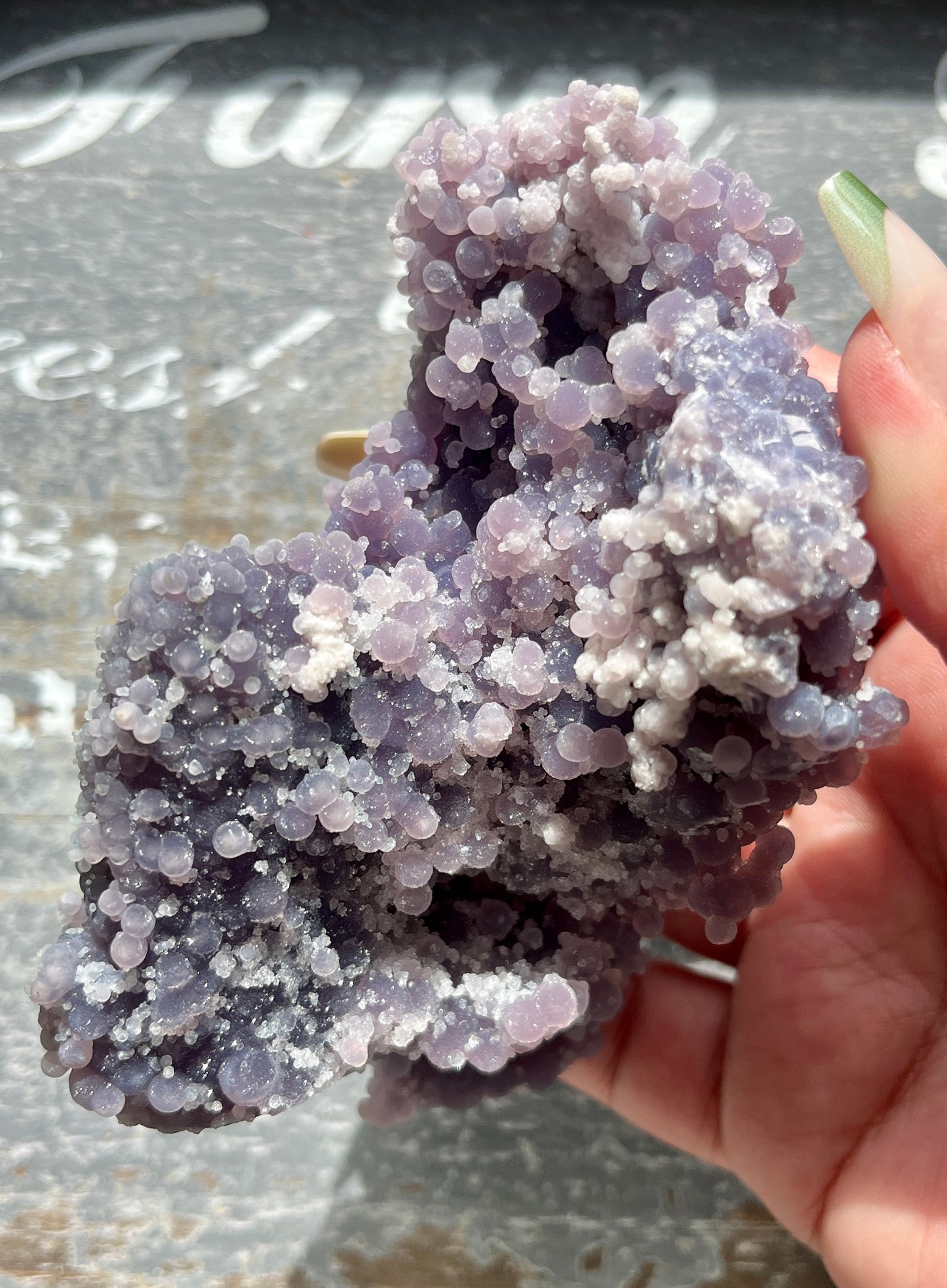 Gorgeous Super Sparkly Grape Agate From Indonesia