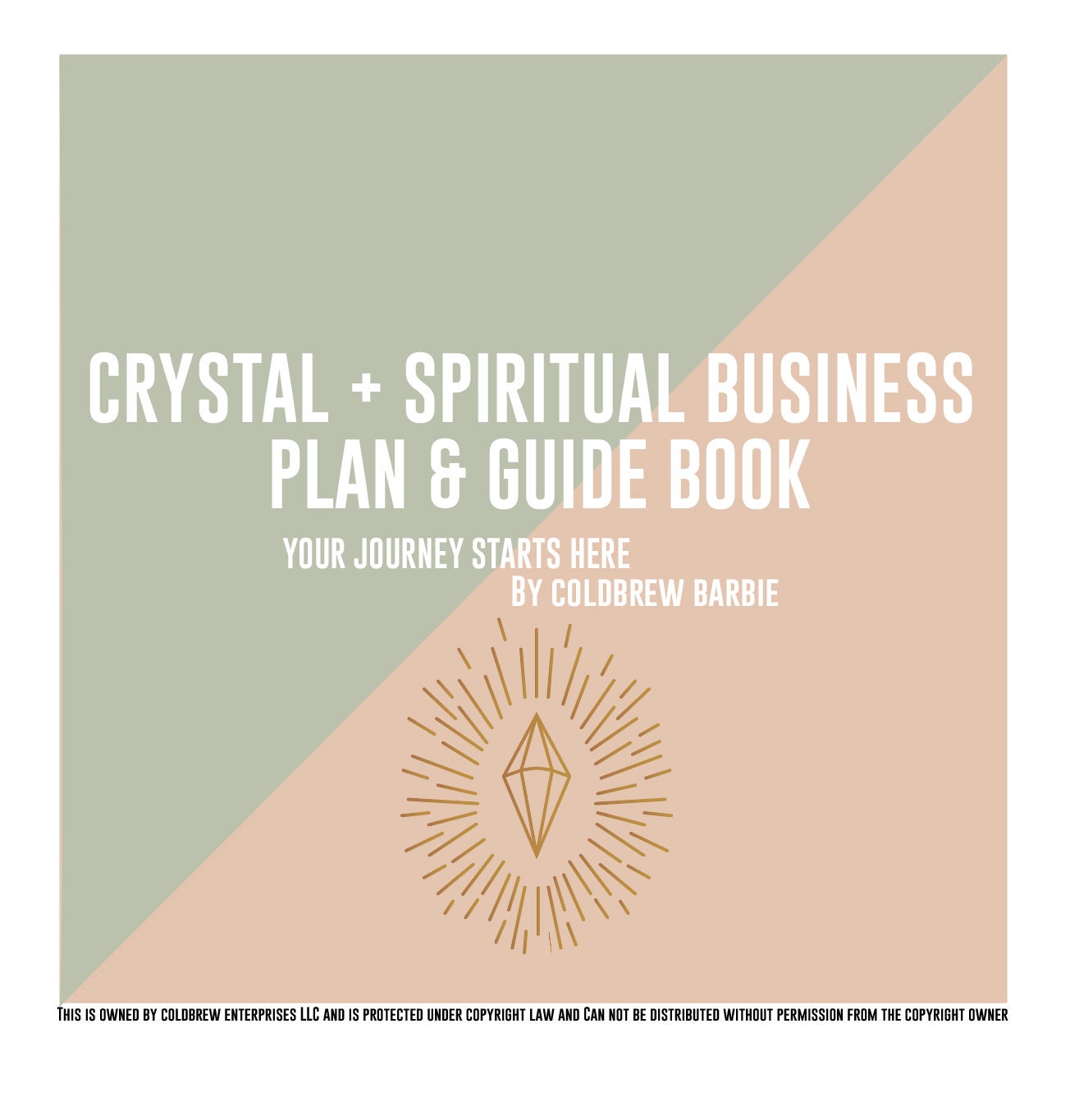 CRYSTAL + Spiritual BUSINESS  Plan & Work Book | Digital Download