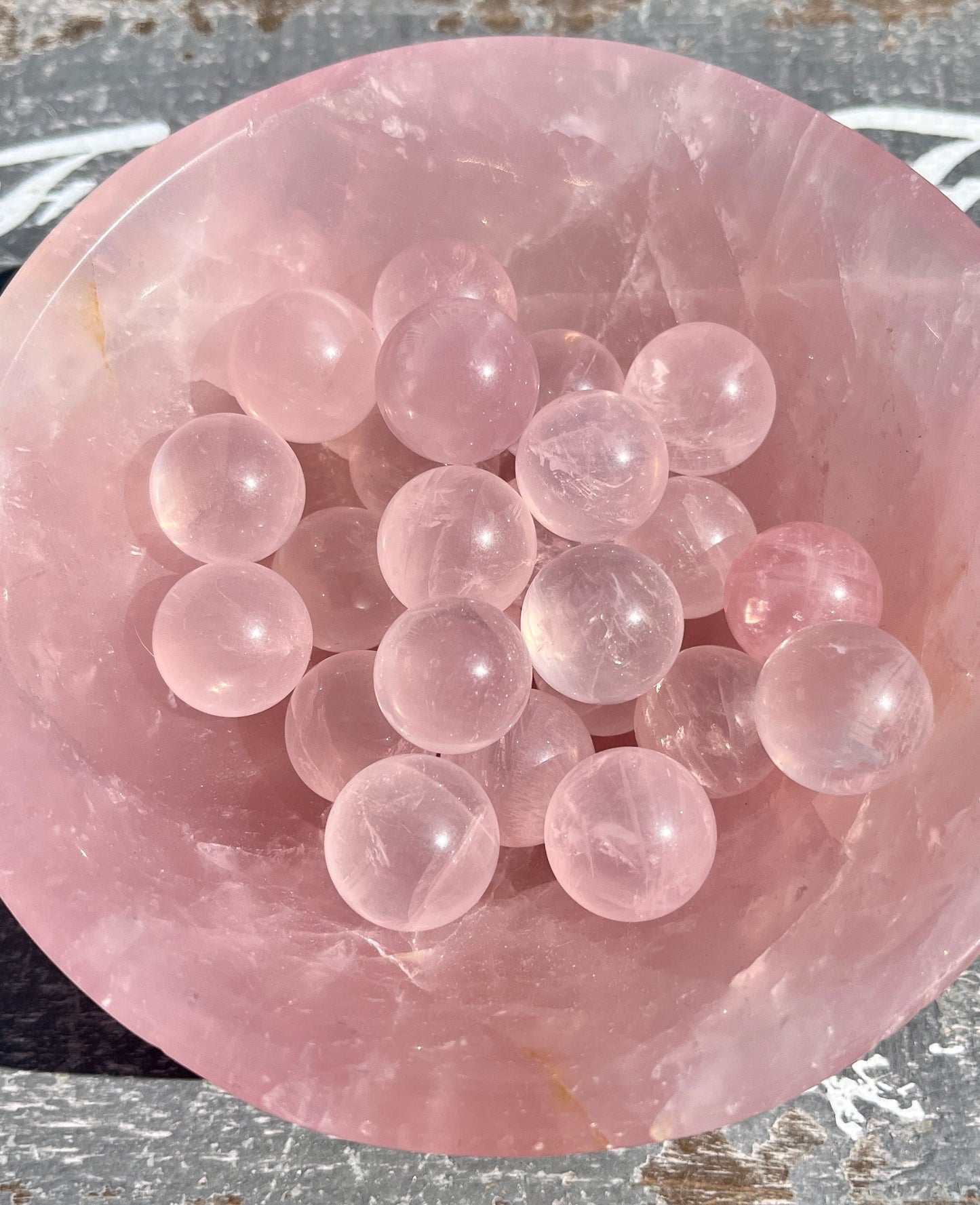 One (1) Beautiful High Grade Mini Rose Quartz Sphere