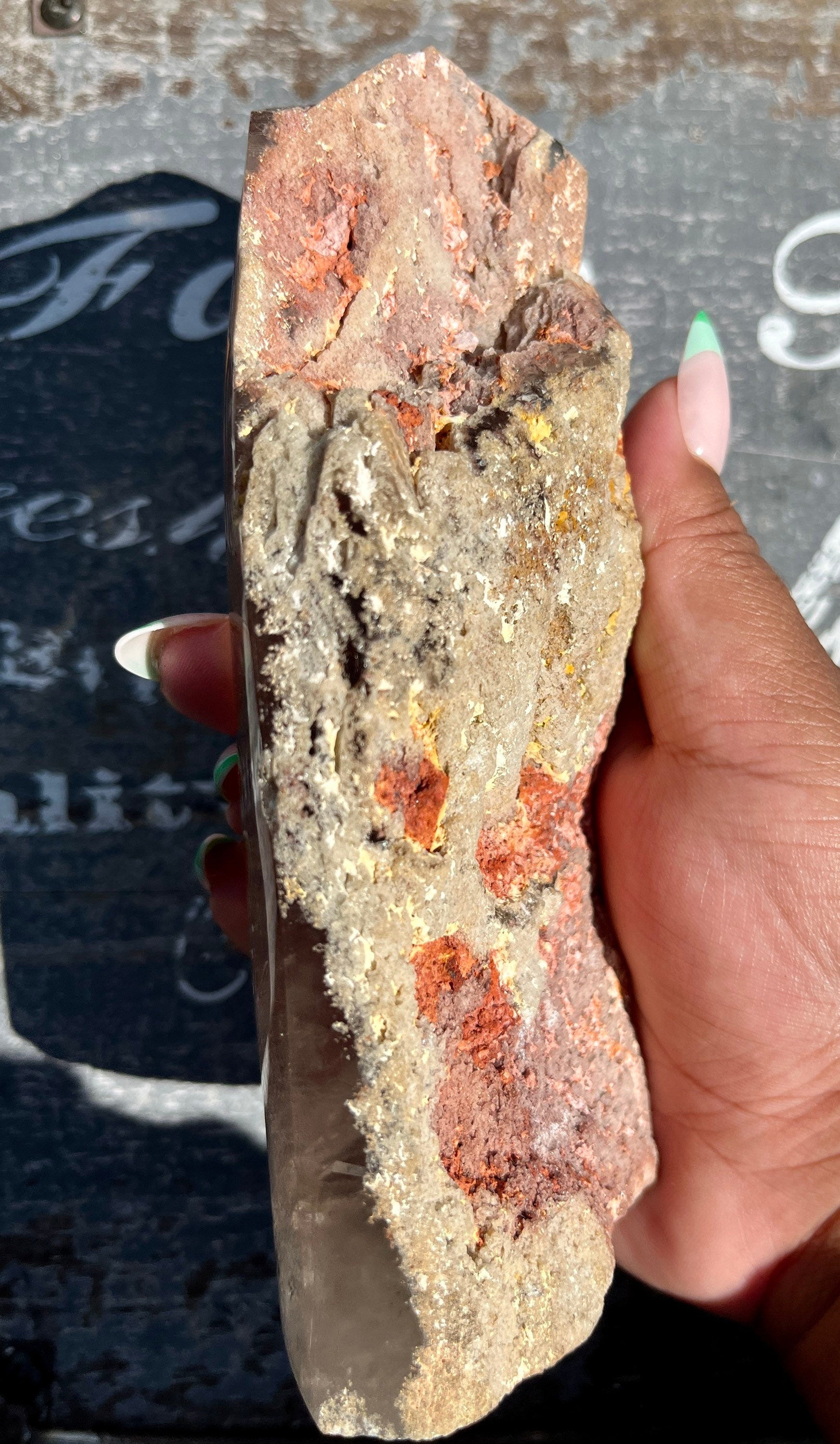 Stunning AAA Garden Quartz/Lodalite high polish Freeform from Brazil! Pink Hues!