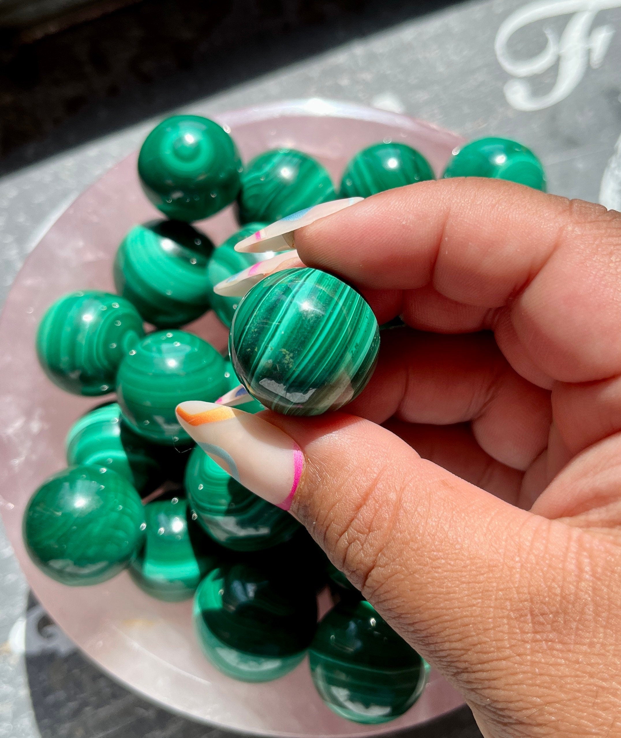 Genuine sale malachite beads